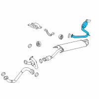 OEM 2006 Toyota RAV4 Tailpipe Diagram - 17430-0P191