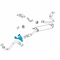 OEM 2011 Toyota RAV4 Cross Over Pipe Diagram - 17403-0P081