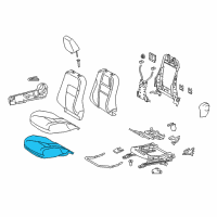 OEM Toyota Corolla iM Seat Cushion Diagram - 71511-12C40