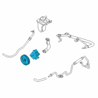 OEM 2003 Lincoln LS Power Steering Pump Diagram - 5W4Z-3A696-A