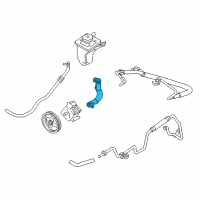 OEM 2004 Lincoln LS Reservoir Hose Diagram - 3W4Z-3691-AA