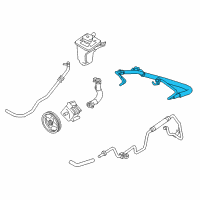 OEM 2004 Lincoln LS Pressure Hose Diagram - 6W4Z-3A719-CA