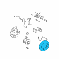 OEM Toyota Highlander Rotor Diagram - 42431-0E040