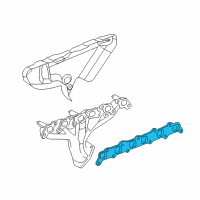 OEM GMC Envoy XUV Manifold Gasket Diagram - 88890561