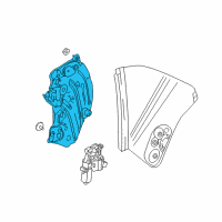 OEM 2017 Ford Mustang Window Regulator Diagram - FR3Z-7627008-C