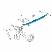 OEM Dodge Ram 1500 Rear Leaf Spring Diagram - 52113120AF