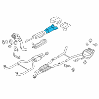 OEM 2014 BMW 750Li Fuel Tank Heat Insulation Diagram - 51-48-7-349-373