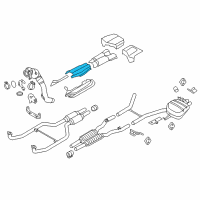 OEM BMW Heat Insulation, Tunnel Diagram - 51-48-7-202-846