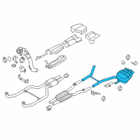 OEM 2014 BMW 750Li xDrive Rear Silencer, Left, With Exhaust Flap Diagram - 18-30-8-603-650