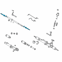 OEM Toyota Sequoia Inner Tie Rod Diagram - 45503-09120