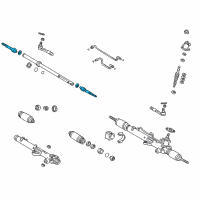 OEM 2001 Toyota Sequoia Inner Tie Rod Diagram - 45503-09120