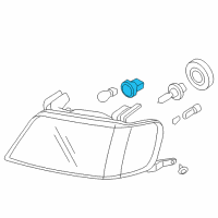 OEM 2009 Mercury Mariner Signal Bulb Socket Diagram - 2U5Z-13411-PA