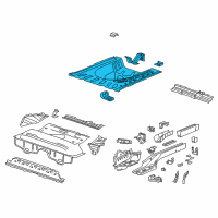 OEM 2019 Chevrolet Sonic Rear Floor Pan Diagram - 95231608