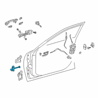 OEM Lexus ES350 Check Assembly, FR Door Diagram - 68610-06190