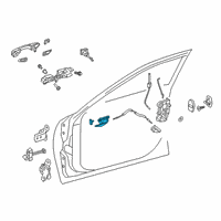 OEM Lexus ES300h Inside Door Handle Assembly Diagram - 69270-06050