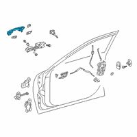 OEM Lexus UX200 Front Door Handle Assembly Diagram - 69210-33161-A1