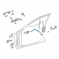 OEM 2022 Lexus ES350 Cable Assembly, FR Door Diagram - 69710-06150