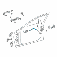 OEM 2022 Lexus ES250 Cable Assembly, FR Door Diagram - 69710-06150