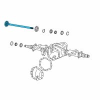 OEM 2005 Cadillac Escalade EXT Shaft, Rear Axle Diagram - 12471487
