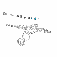 OEM 2009 Chevrolet Silverado 2500 HD Outer Bearing Diagram - 15042154