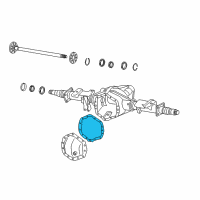 OEM Chevrolet Silverado 3500 Classic Gasket, Rear Axle Housing Cover Diagram - 12471447