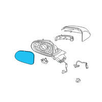 OEM Hyundai Santa Fe G/HOLDER Assembly-O/S RR View, LH Diagram - 87611-S2060