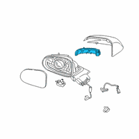 OEM Hyundai Lamp Assembly-Outside Mirror, LH Diagram - 87614-S1000