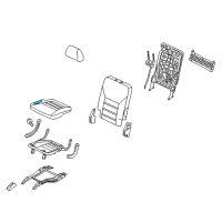 OEM 2018 Kia Sorento Pad Assembly-3RD Cushion Diagram - 89150C6500