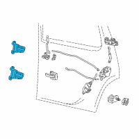 OEM 2002 Ford Explorer Sport Trac Upper Hinge Diagram - 1L5Z-7826800-AA