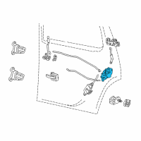 OEM 2000 Mercury Mountaineer Latch Assembly Diagram - F77Z-7826412-B