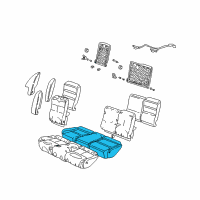 OEM Oldsmobile Alero Pad Asm, Rear Seat Cushion Diagram - 22605032