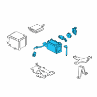 OEM 1998 Acura NSX Horn Assembly (High) Diagram - 38150-SM4-921