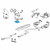 OEM 2019 Chevrolet Traverse Front Pipe Gasket Diagram - 23438041