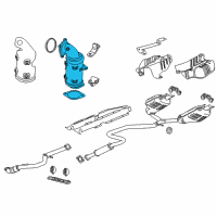 OEM Buick Regal TourX Catalytic Converter Diagram - 12674787