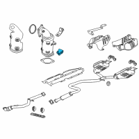 OEM 2019 Chevrolet Equinox Catalytic Converter Lower Brace Diagram - 12672003