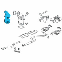 OEM 2018 Chevrolet Traverse Heat Shield Diagram - 12673191