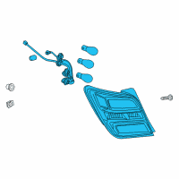 OEM Chevrolet Sonic Tail Lamp Assembly Diagram - 42652056
