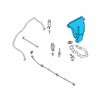 OEM 2014 BMW M5 Washer Fluid Reservoir Diagram - 61-66-8-050-440