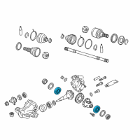 OEM 2017 Infiniti Q70 Bearing-Differential Side Diagram - 38440-4GD0A