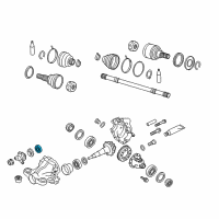 OEM 2017 Infiniti Q70 Bearing-Drive Pinion, Front Diagram - 38140-4GD0A