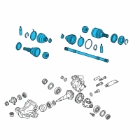 OEM Infiniti Q50 Shaft Assy-Rear Drive Diagram - 39600-4GA0A