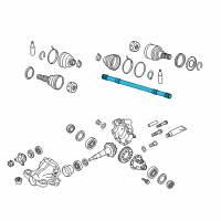 OEM 2018 Infiniti Q70 Shaft-Rear Drive, RH Diagram - 39704-4GA0A