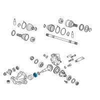 OEM 2019 Infiniti Q60 Bearing-Drive Pinion, Rear Diagram - 38120-4GD0A