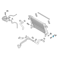 OEM Ford F-250 Super Duty Radiator Assembly Support Bracket Diagram - 7C3Z-8A193-A