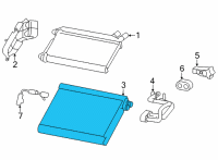 OEM 2022 Toyota GR86 Evaporator Core Diagram - SU003-09832