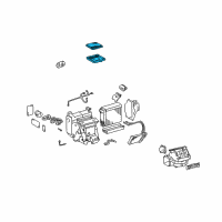 OEM 2004 Lexus IS300 Air Refiner Element Diagram - 87139-48020-83