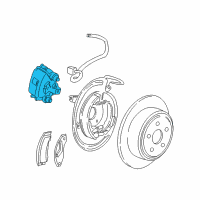 OEM 2009 Ford Explorer Caliper Diagram - 6L2Z-2553-A