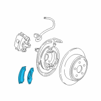 OEM Ford Explorer Sport Brake Disc And Pad Kit Diagram - 3L2Z2200AA