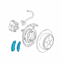 OEM 2003 Ford Explorer Sport Brake Disc And Pad Kit Diagram - 3L2Z2200AA