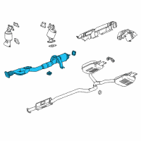 OEM 2018 Buick Regal Sportback Front Pipe Diagram - 84233240